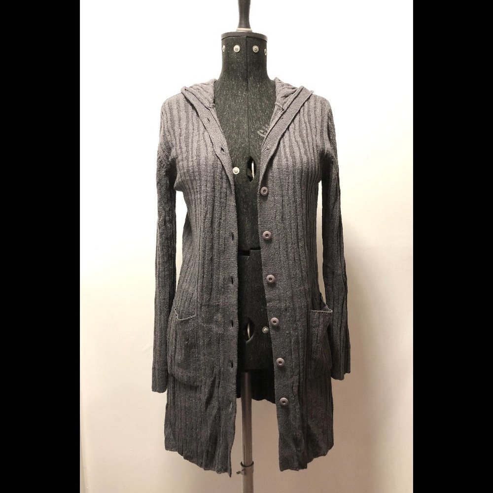 Stussy Girls Multi Rib Cardigan – Charcoal Heather
